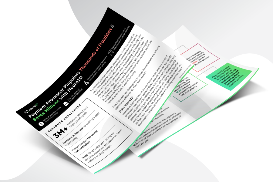 Payment Processor Pinpoints Thousands of Fraudsters & Saves Millions with NeuroID